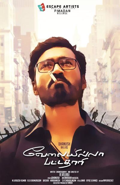 Velaiyilla Pattathari [V.i.P] (2014) UNCUT WEB-DL Dual Audio [Hindi & Tamil] 1080p 720p 480p [x264/HEVC] HD | Full Movie